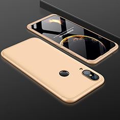 Hard Rigid Plastic Matte Finish Front and Back Cover Case 360 Degrees for Huawei Nova 3e Gold