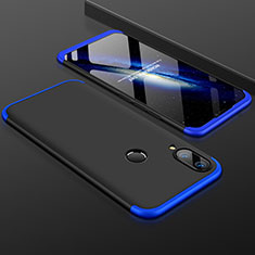 Hard Rigid Plastic Matte Finish Front and Back Cover Case 360 Degrees for Huawei Nova 3i Blue and Black
