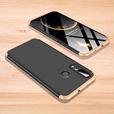 Hard Rigid Plastic Matte Finish Front and Back Cover Case 360 Degrees for Huawei Nova 4 Gold and Black