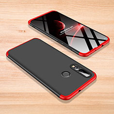 Hard Rigid Plastic Matte Finish Front and Back Cover Case 360 Degrees for Huawei Nova 4 Red and Black
