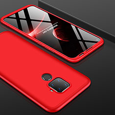 Hard Rigid Plastic Matte Finish Front and Back Cover Case 360 Degrees for Huawei Nova 5i Pro Red