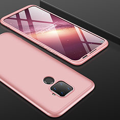 Hard Rigid Plastic Matte Finish Front and Back Cover Case 360 Degrees for Huawei Nova 5z Rose Gold