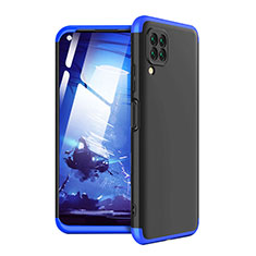 Hard Rigid Plastic Matte Finish Front and Back Cover Case 360 Degrees for Huawei Nova 6 SE Blue and Black
