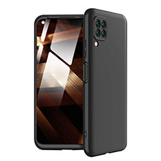Hard Rigid Plastic Matte Finish Front and Back Cover Case 360 Degrees for Huawei Nova 7i Black