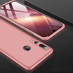 Hard Rigid Plastic Matte Finish Front and Back Cover Case 360 Degrees for Huawei P Smart+ Plus (2019) Rose Gold