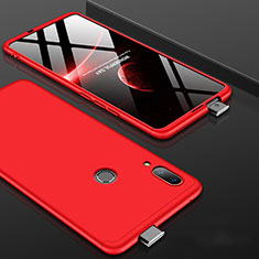 Hard Rigid Plastic Matte Finish Front and Back Cover Case 360 Degrees for Huawei P Smart Z Red
