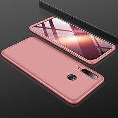 Hard Rigid Plastic Matte Finish Front and Back Cover Case 360 Degrees for Huawei P30 Lite XL Rose Gold