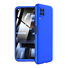 Hard Rigid Plastic Matte Finish Front and Back Cover Case 360 Degrees for Huawei P40 Lite Blue