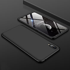 Hard Rigid Plastic Matte Finish Front and Back Cover Case 360 Degrees for Huawei Y7 Pro (2019) Black