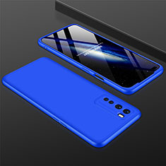 Hard Rigid Plastic Matte Finish Front and Back Cover Case 360 Degrees for OnePlus Nord Blue