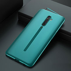 Hard Rigid Plastic Matte Finish Front and Back Cover Case 360 Degrees for Oppo Reno2 Green