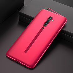 Hard Rigid Plastic Matte Finish Front and Back Cover Case 360 Degrees for Oppo Reno2 Red