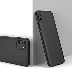 Hard Rigid Plastic Matte Finish Front and Back Cover Case 360 Degrees for Realme C11 Black