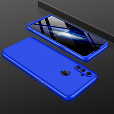 Hard Rigid Plastic Matte Finish Front and Back Cover Case 360 Degrees for Realme C3 Blue