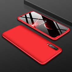 Hard Rigid Plastic Matte Finish Front and Back Cover Case 360 Degrees for Samsung Galaxy A90 5G Red