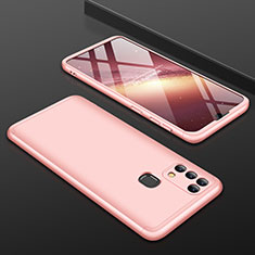 Hard Rigid Plastic Matte Finish Front and Back Cover Case 360 Degrees for Samsung Galaxy M31 Prime Edition Rose Gold