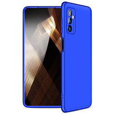 Hard Rigid Plastic Matte Finish Front and Back Cover Case 360 Degrees for Samsung Galaxy M52 5G Blue