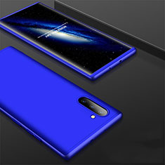 Hard Rigid Plastic Matte Finish Front and Back Cover Case 360 Degrees for Samsung Galaxy Note 10 Blue