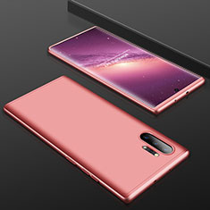 Hard Rigid Plastic Matte Finish Front and Back Cover Case 360 Degrees for Samsung Galaxy Note 10 Plus 5G Rose Gold