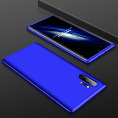 Hard Rigid Plastic Matte Finish Front and Back Cover Case 360 Degrees for Samsung Galaxy Note 10 Plus Blue
