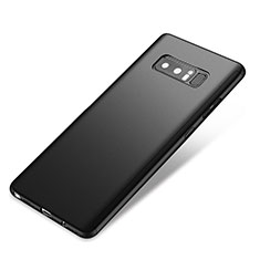 Hard Rigid Plastic Matte Finish Front and Back Cover Case 360 Degrees for Samsung Galaxy Note 8 Black
