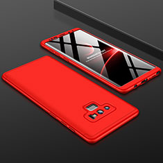 Hard Rigid Plastic Matte Finish Front and Back Cover Case 360 Degrees for Samsung Galaxy Note 9 Red