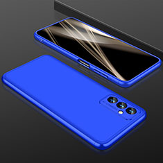 Hard Rigid Plastic Matte Finish Front and Back Cover Case 360 Degrees for Samsung Galaxy Quantum2 5G Blue