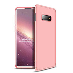 Hard Rigid Plastic Matte Finish Front and Back Cover Case 360 Degrees for Samsung Galaxy S10e Rose Gold