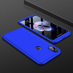 Hard Rigid Plastic Matte Finish Front and Back Cover Case 360 Degrees for Xiaomi Mi 6X Blue