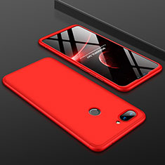 Hard Rigid Plastic Matte Finish Front and Back Cover Case 360 Degrees for Xiaomi Mi 8 Lite Red