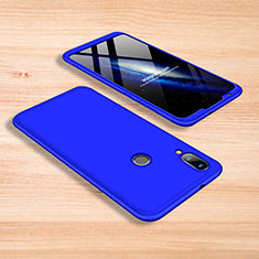 Hard Rigid Plastic Matte Finish Front and Back Cover Case 360 Degrees for Xiaomi Mi Play 4G Blue