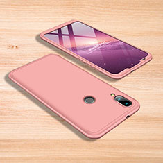 Hard Rigid Plastic Matte Finish Front and Back Cover Case 360 Degrees for Xiaomi Mi Play 4G Pink