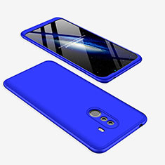 Hard Rigid Plastic Matte Finish Front and Back Cover Case 360 Degrees for Xiaomi Pocophone F1 Blue