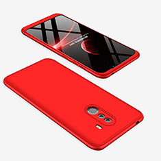 Hard Rigid Plastic Matte Finish Front and Back Cover Case 360 Degrees for Xiaomi Pocophone F1 Red
