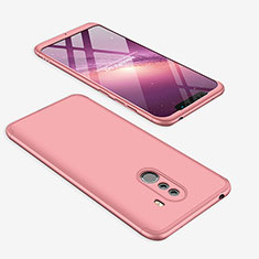Hard Rigid Plastic Matte Finish Front and Back Cover Case 360 Degrees for Xiaomi Pocophone F1 Rose Gold
