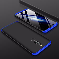 Hard Rigid Plastic Matte Finish Front and Back Cover Case 360 Degrees for Xiaomi Redmi 8 Blue and Black