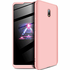 Hard Rigid Plastic Matte Finish Front and Back Cover Case 360 Degrees for Xiaomi Redmi 8A Rose Gold