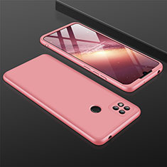 Hard Rigid Plastic Matte Finish Front and Back Cover Case 360 Degrees for Xiaomi Redmi 9C Rose Gold