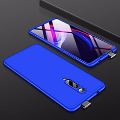 Hard Rigid Plastic Matte Finish Front and Back Cover Case 360 Degrees for Xiaomi Redmi K20 Blue