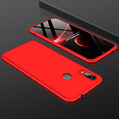 Hard Rigid Plastic Matte Finish Front and Back Cover Case 360 Degrees for Xiaomi Redmi Note 7 Pro Red