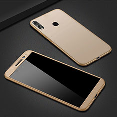 Hard Rigid Plastic Matte Finish Front and Back Cover Case 360 Degrees M01 for Huawei P Smart (2019) Gold