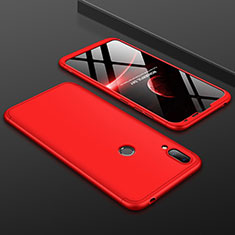 Hard Rigid Plastic Matte Finish Front and Back Cover Case 360 Degrees M01 for Huawei Y7 Pro (2019) Red