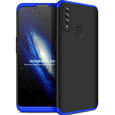 Hard Rigid Plastic Matte Finish Front and Back Cover Case 360 Degrees M01 for Oppo A31 Blue and Black