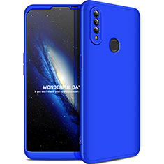 Hard Rigid Plastic Matte Finish Front and Back Cover Case 360 Degrees M01 for Oppo A8 Blue