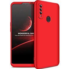 Hard Rigid Plastic Matte Finish Front and Back Cover Case 360 Degrees M01 for Oppo A8 Red