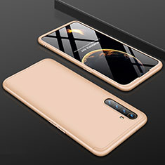 Hard Rigid Plastic Matte Finish Front and Back Cover Case 360 Degrees M01 for Oppo K5 Gold