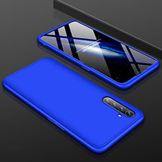 Hard Rigid Plastic Matte Finish Front and Back Cover Case 360 Degrees M01 for Realme XT Blue