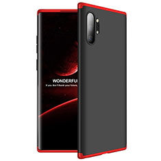Hard Rigid Plastic Matte Finish Front and Back Cover Case 360 Degrees M01 for Samsung Galaxy Note 10 Plus 5G Red and Black