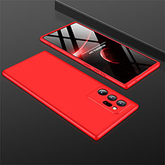 Hard Rigid Plastic Matte Finish Front and Back Cover Case 360 Degrees M01 for Samsung Galaxy Note 20 Ultra 5G Red