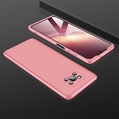 Hard Rigid Plastic Matte Finish Front and Back Cover Case 360 Degrees M01 for Xiaomi Poco X3 Rose Gold